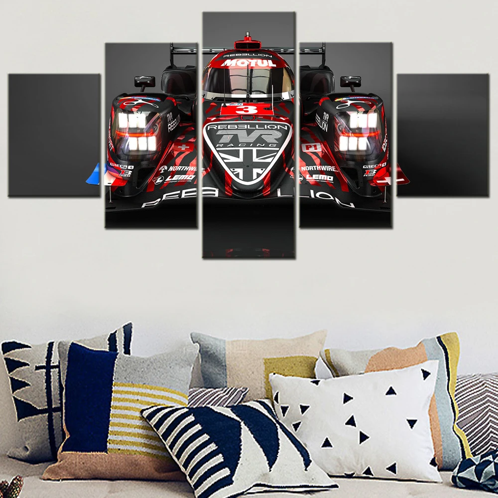 Racing Car Rebellion Wall Decor Painting R13 Endurance Art Canvas Print Living Room Pictures Home Decoration Framed 5 Pcs