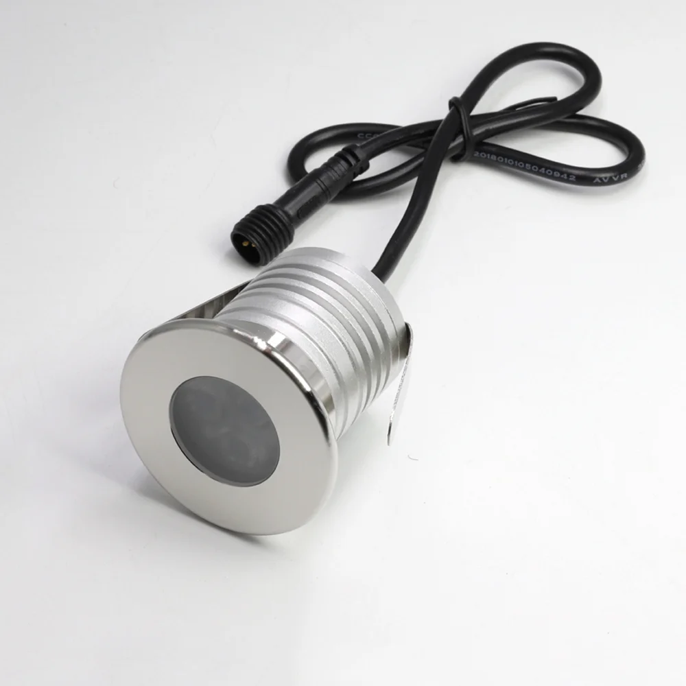 

100PCS IP68 LED Pool Light 12V 24V 3W Low Voltage Waterproof Outdoor Garden Landscape Recessed Spotlight Underwater Lamp Design
