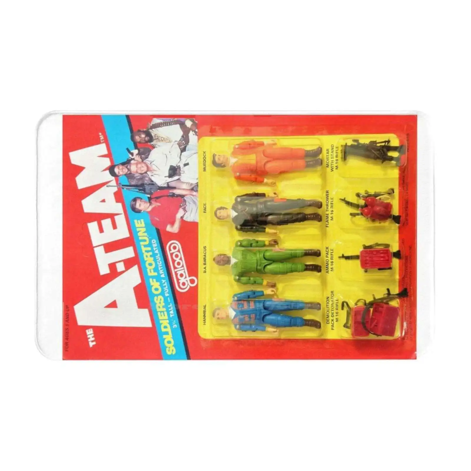 The A-Team Soldiers Of Fortune Action Figure Set 3D Household Goods Mat Rug Carpet Foot Pad Zapwow A Team Ateam Galoob Hannibal