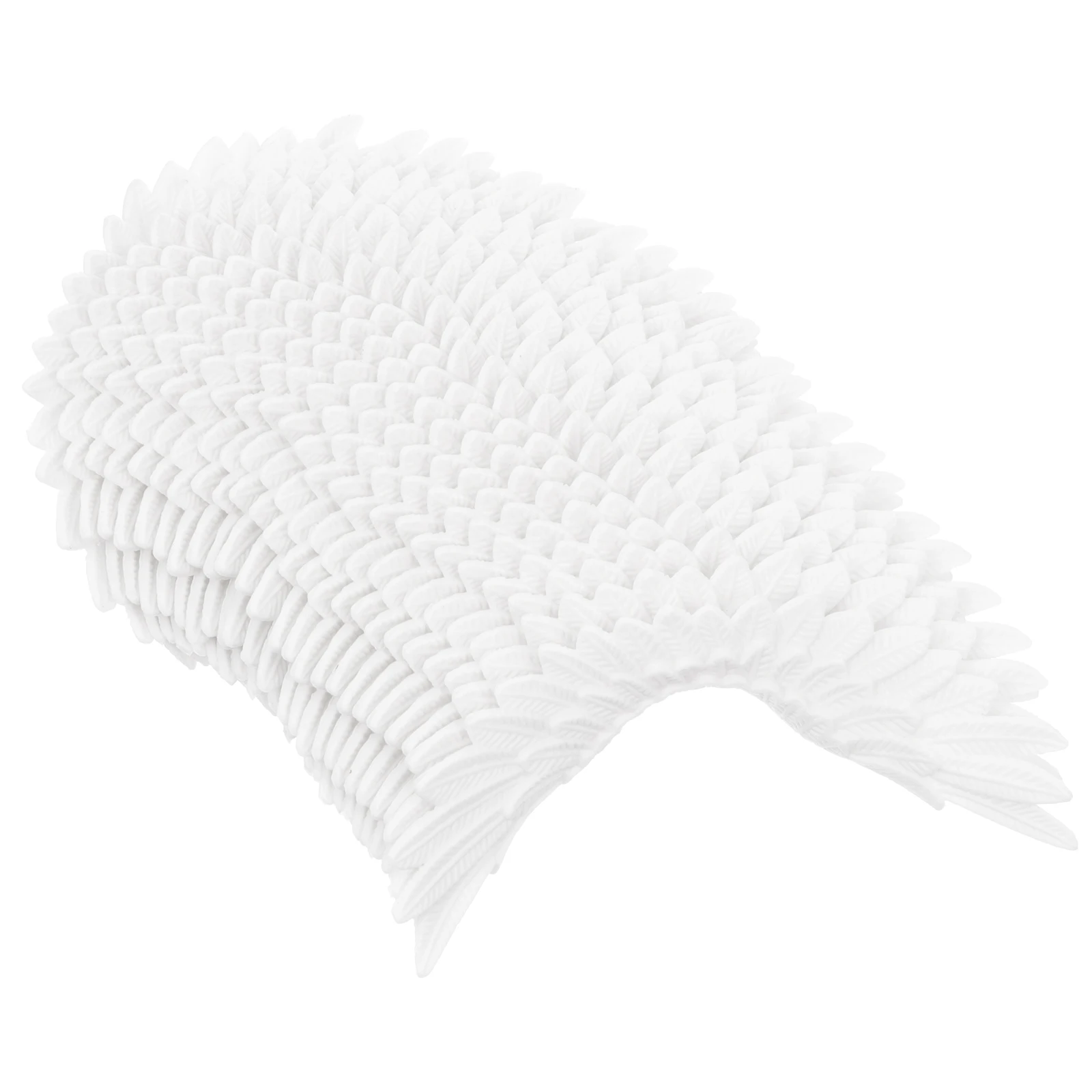 

24pcs Angel Wings Accessories White Plastic DIY Craft Ornaments for Christmas Tree Wreath Wind Chimes Decorations