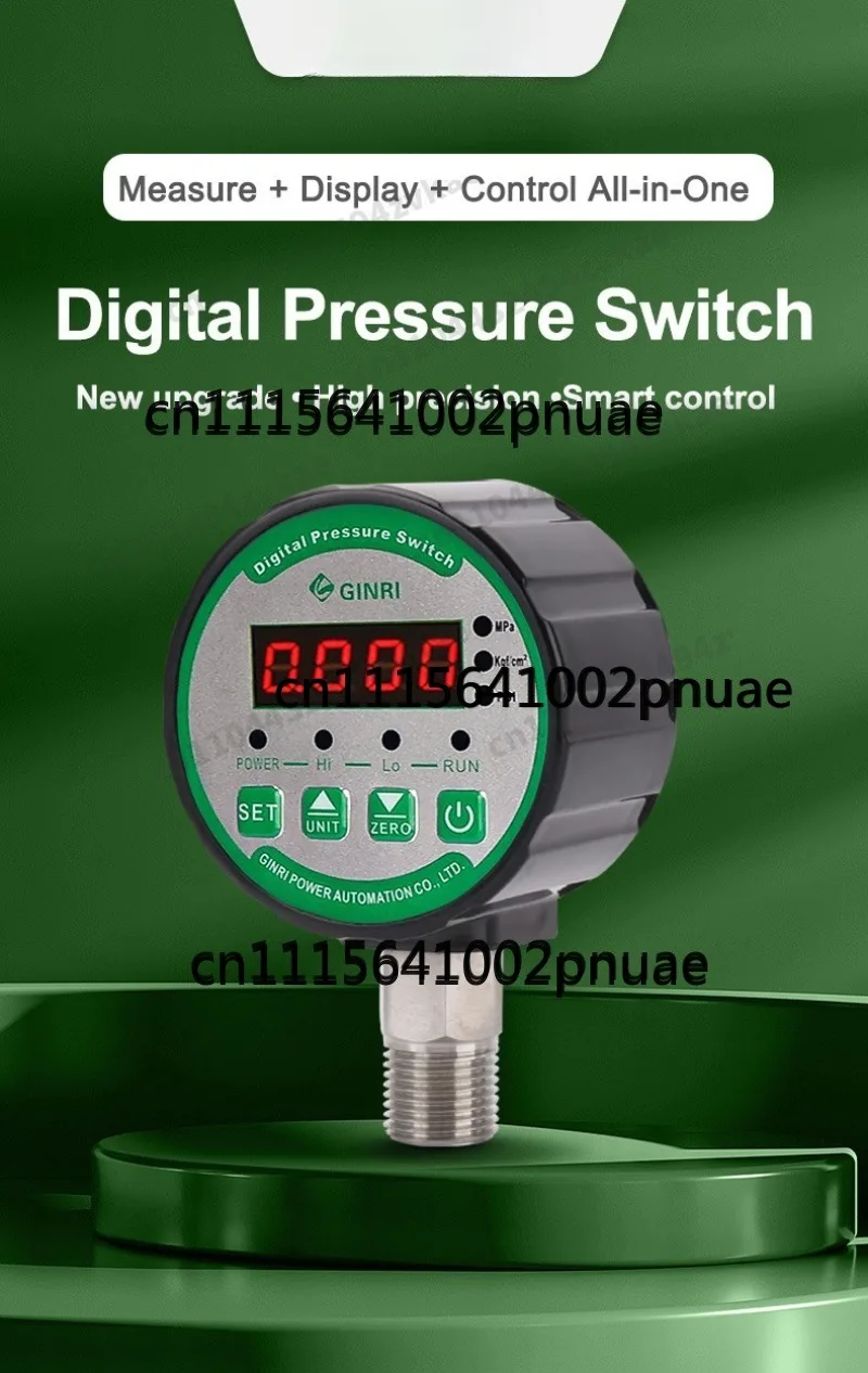 DPR-S80S Digital Pressure Switch Controller Digital Intelligent Electric Contact Pressure Gauge Water Pump Air Compressor
