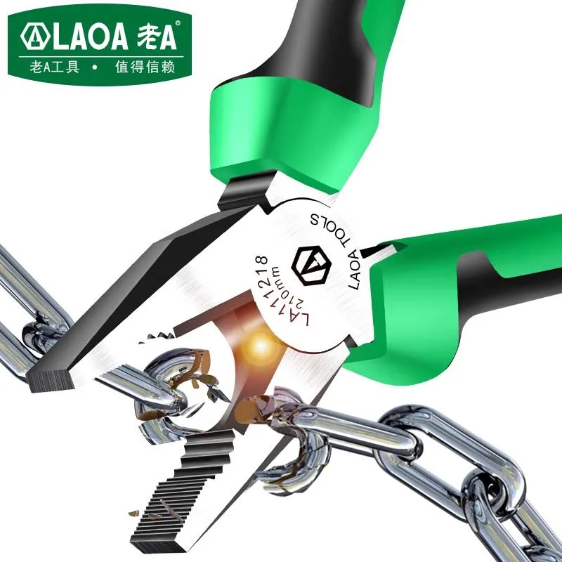 LAOA Industrial Wire Cutters Cr-Ni Needle Nose Pliers Electrician Tools Diagonal Plier