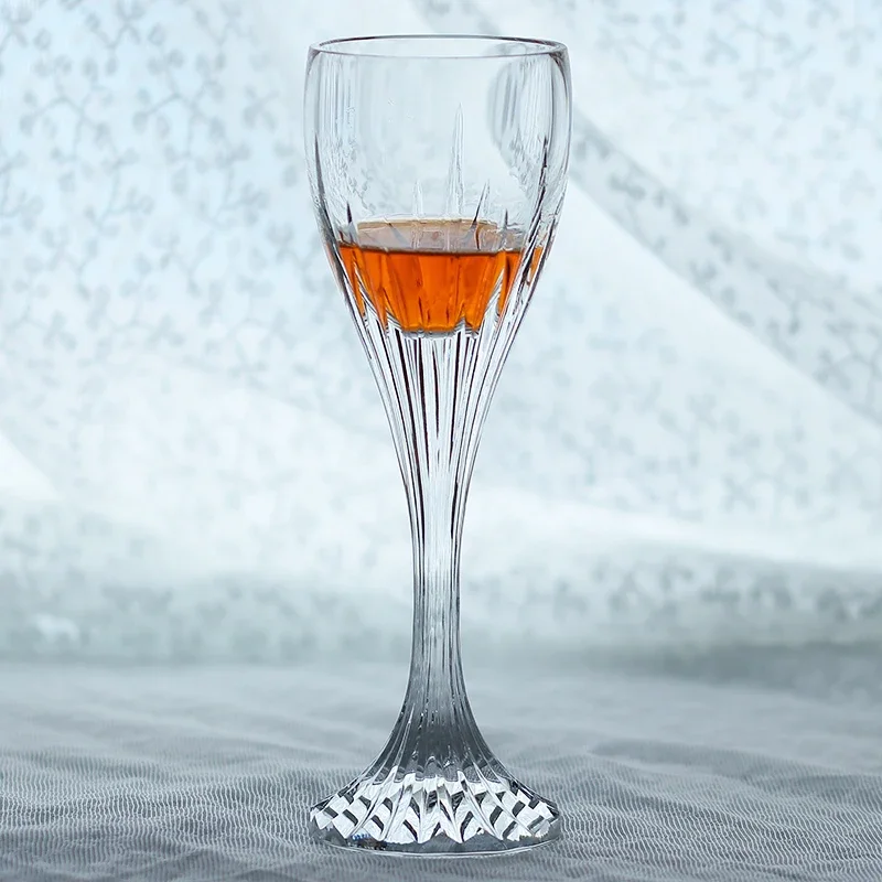 K9 Crystal Transparent Wine Glass Edo Kiriko Hand-cut Crystal Goblet Whisky Glass Hand-carved Crystal Glass