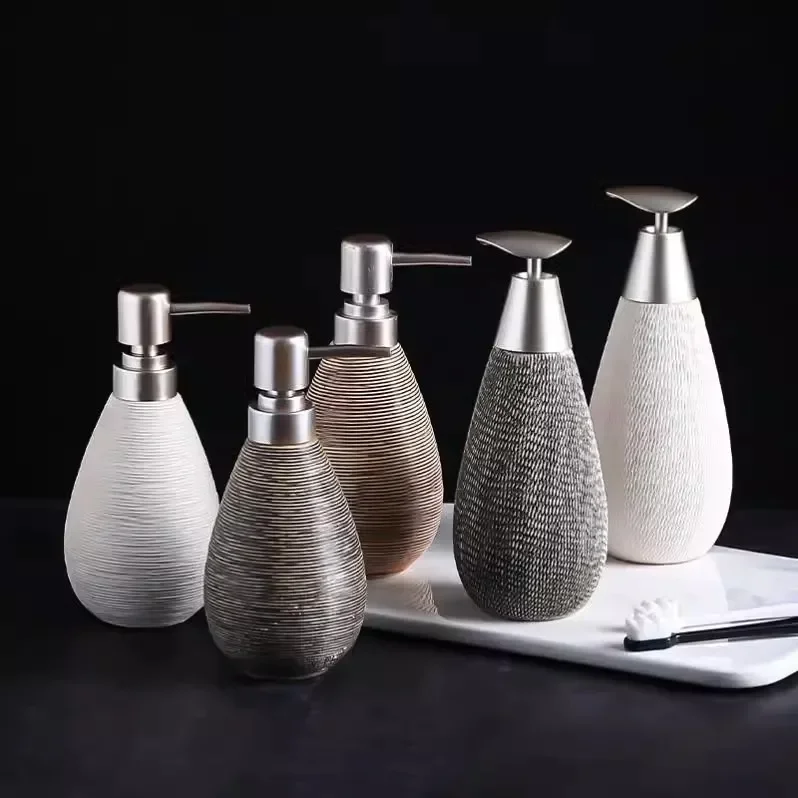 Keramik-Lotionflasche, Duschgel-Flasche, Wohnaccessoires, Handdesinfektionsmittel-Flasche, Seifenspender, Lotion-Behälter, Badezimmerprodukte
