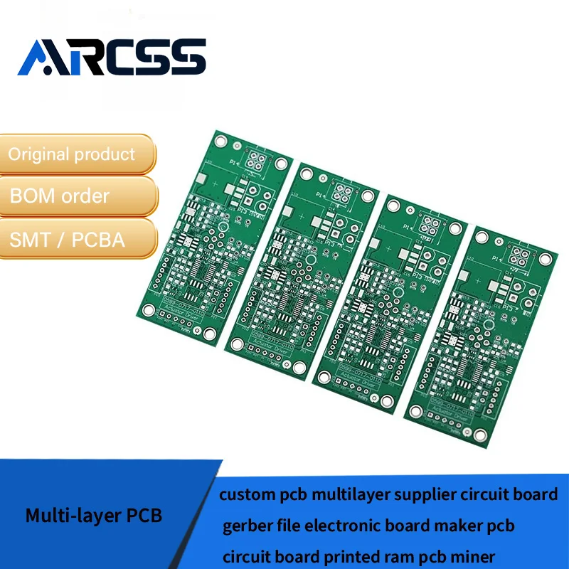 ที่กําหนดเอง pcb หลายผู้ผลิตแผงวงจร gerber แฟ้มอิเล็กทรอนิกส์ board maker แผงวงจร pcb พิมพ์ ram pcb miner