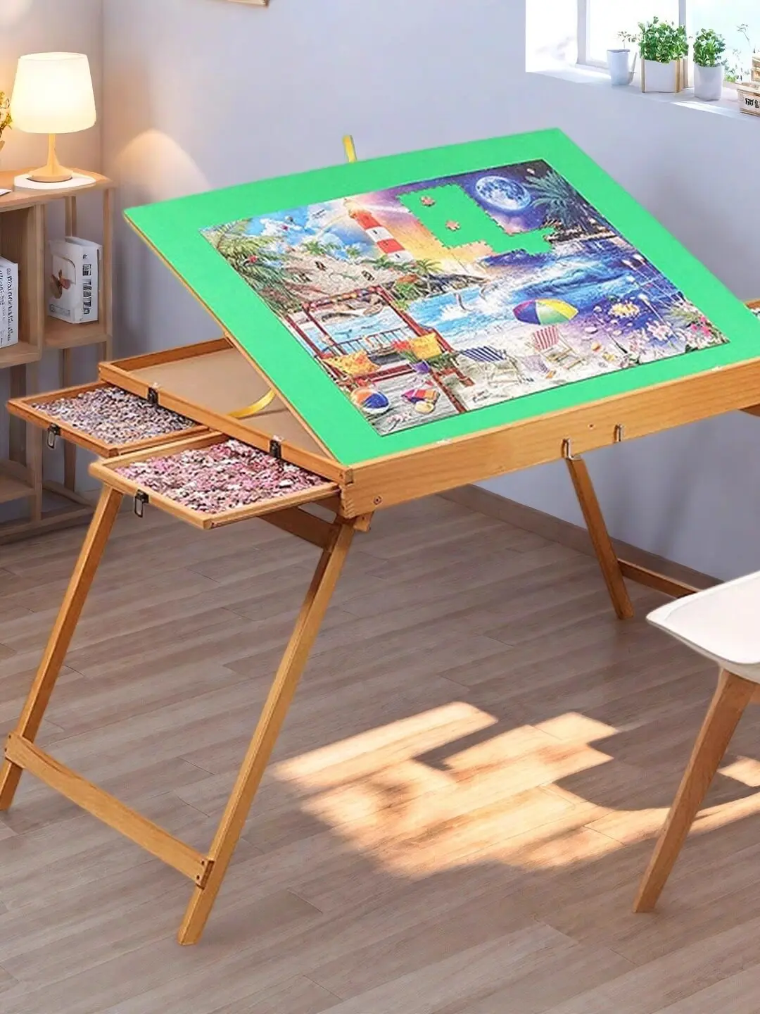 wooden-jigsaw-puzzle-table-1500-piece-with-drawer-and-felt-lined-non-slip-puzzle-board