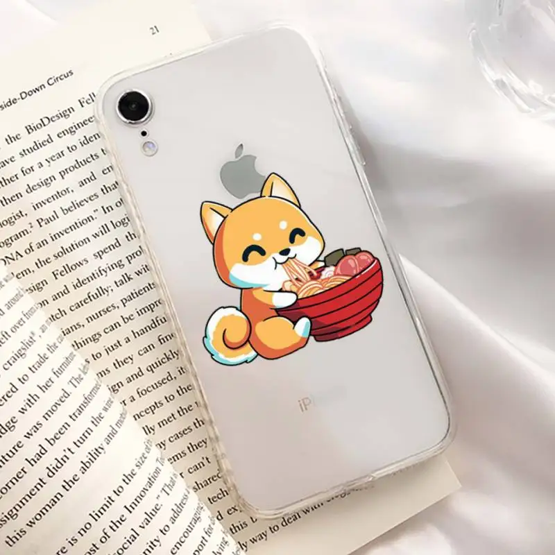 YNDFCNB Cartoon Fox Phone Case for iPhone 11 12 13 mini pro XS MAX 8 7 6 6S Plus X 5S SE 2020 XR clear case