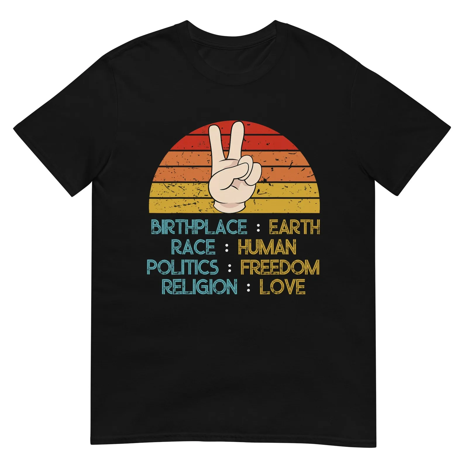 

Earth Race Human Freedom Love Politics Spirit Tee