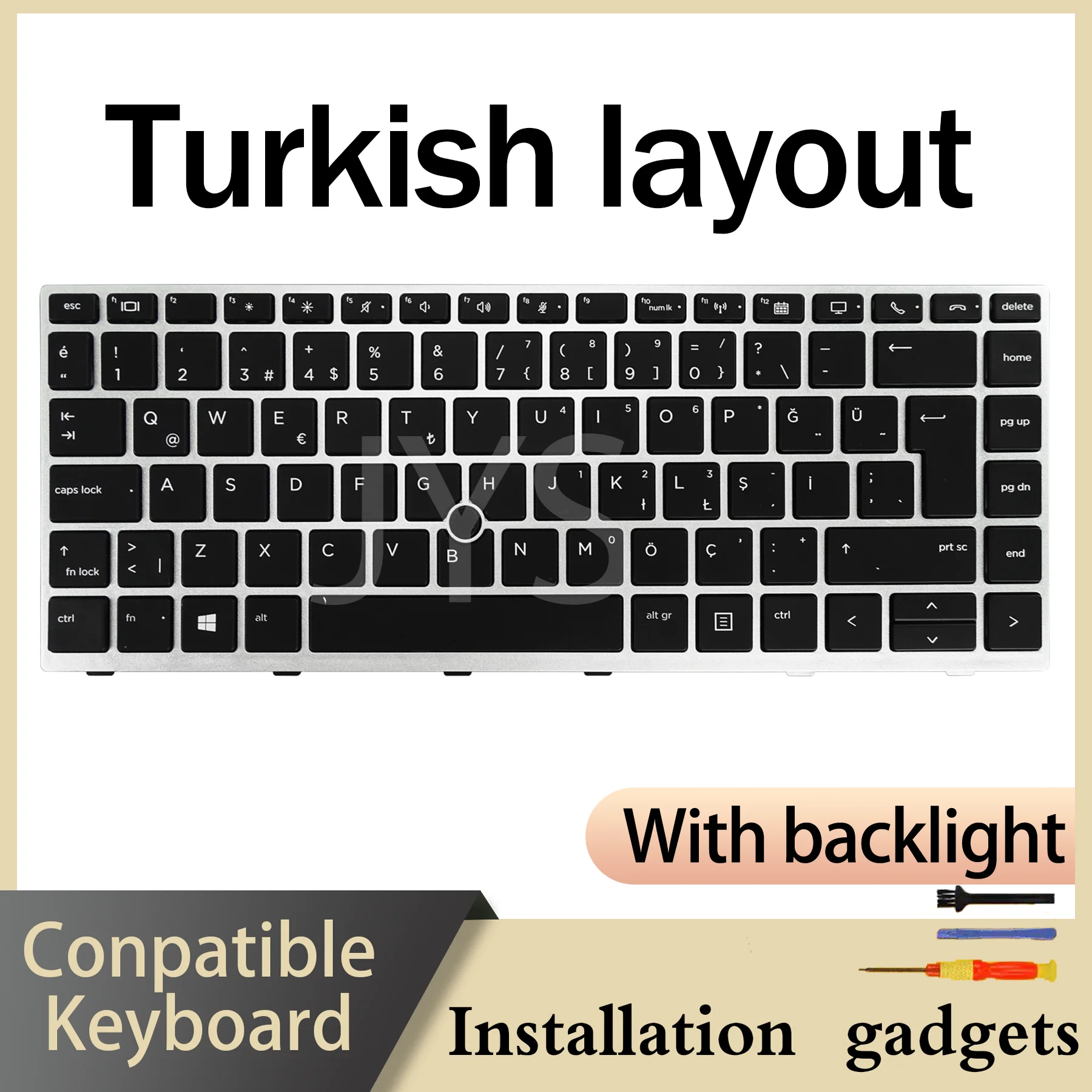 Slovenia Turkish UK US Nordic For HP EliteBook 840 G5/840 G6/846 G5/745 G5/645 G6/ZBook 14u G5 Backlit Keyboard