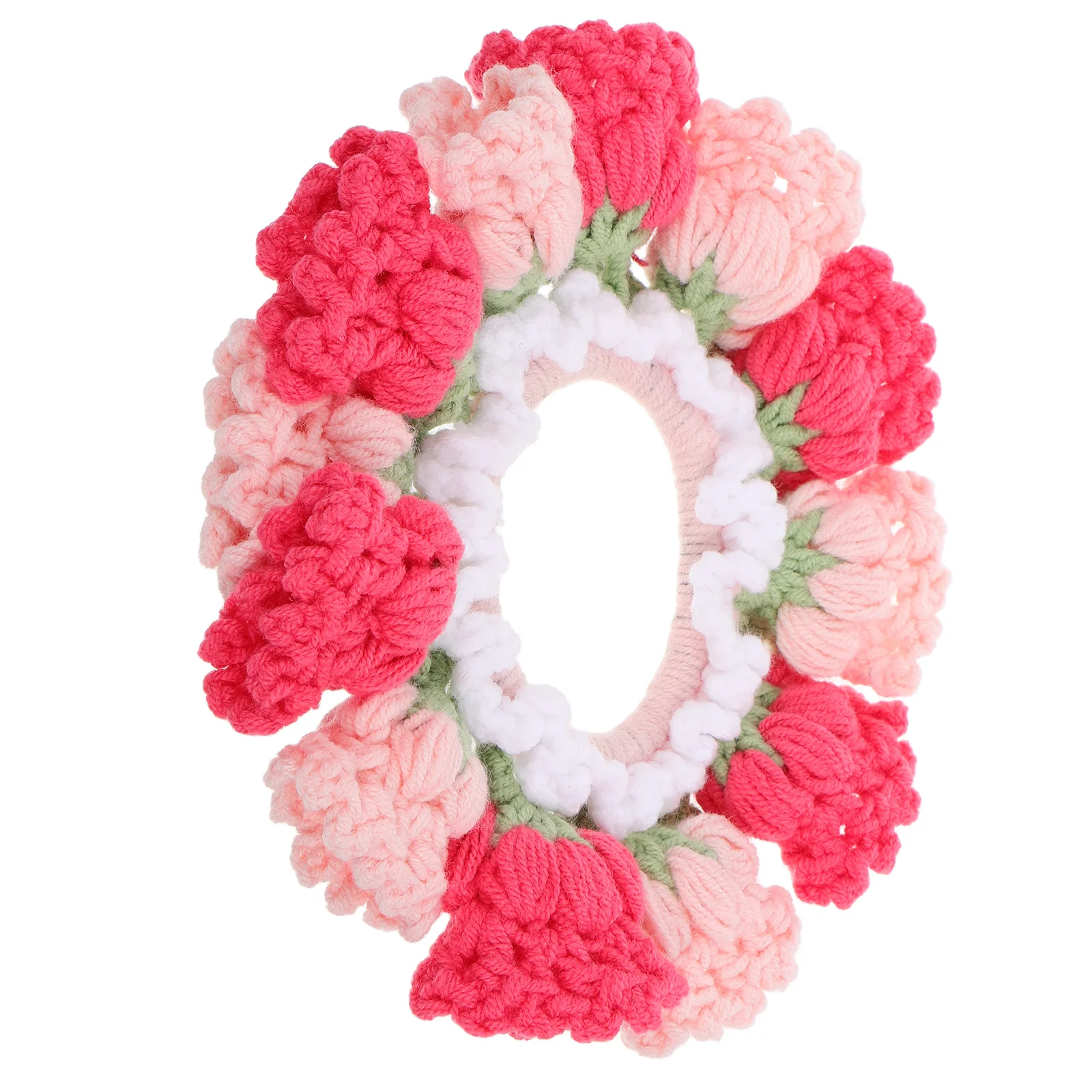 

Crochet Lily Flower Hair Tie Large Soft Scrunchies For Women Girls Gentle Hair Accessories Ponytail Holder Bulk