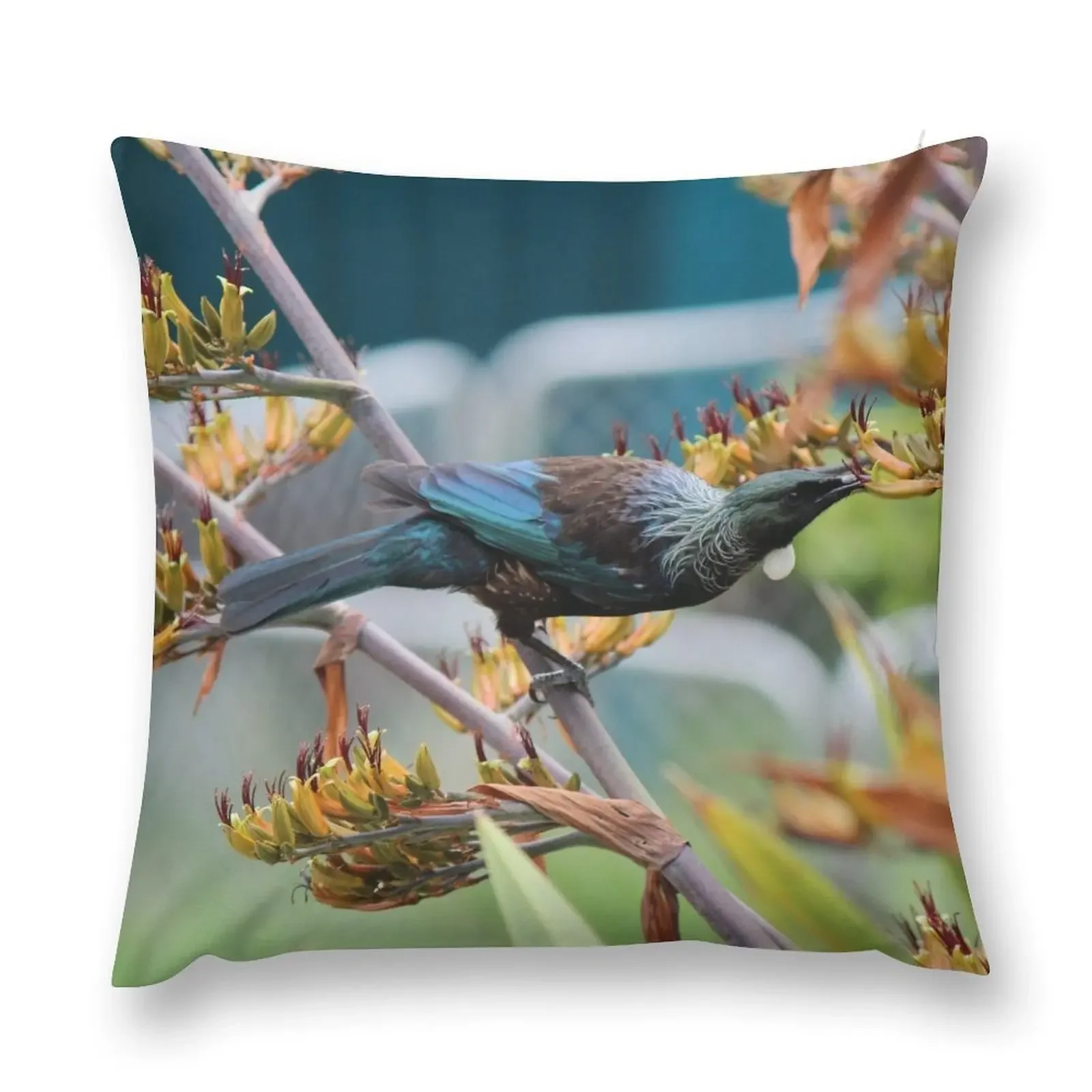 Tūī Magic - Urquharts Bay, Northland NZ Throw Pillow luxury sofa pillows Christmas Pillow Covers Sofas Covers pillow