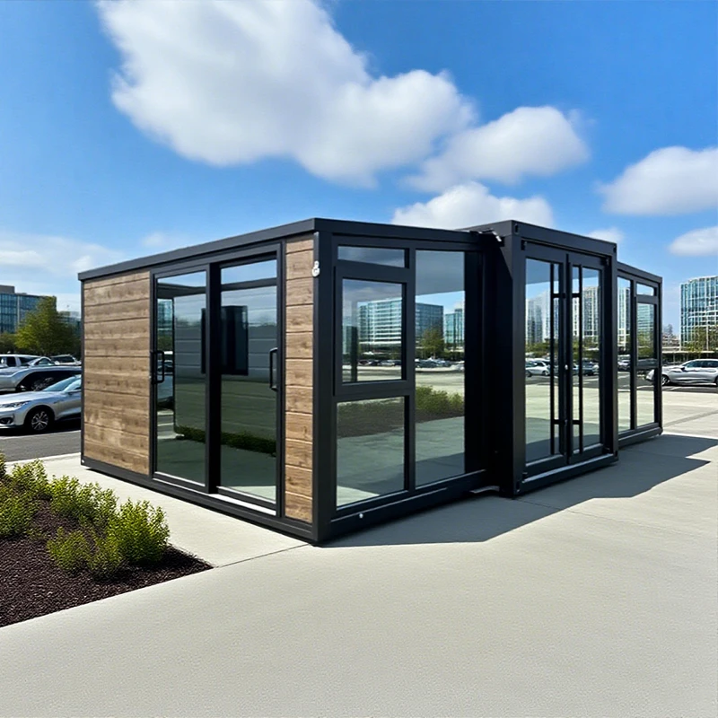 Expandable Luxury Prefab Container House 2 Bedroom Modular Home 20ft 40ft Modern Design for Hotel Apartment and Rental Use