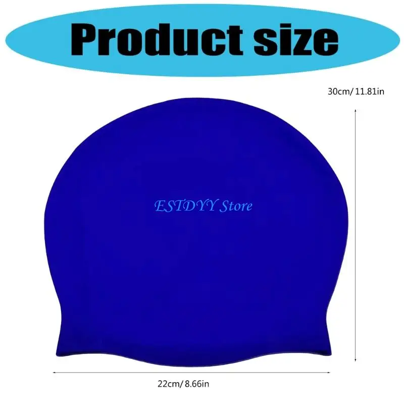 G6de الكبار غطاء السباحة للنساء الرجال مقاوم للماء السيليكون قبعة قبعة ركوب الأمواج قبعة مرنة السباحة للسباحة ركوب الأمواج #6