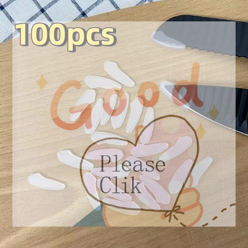 【HG】100Pcs Knife Tip Protectors Transparent Plastic Cutter Sleeves For Household Kitchen Cutters Precision Blade Protection