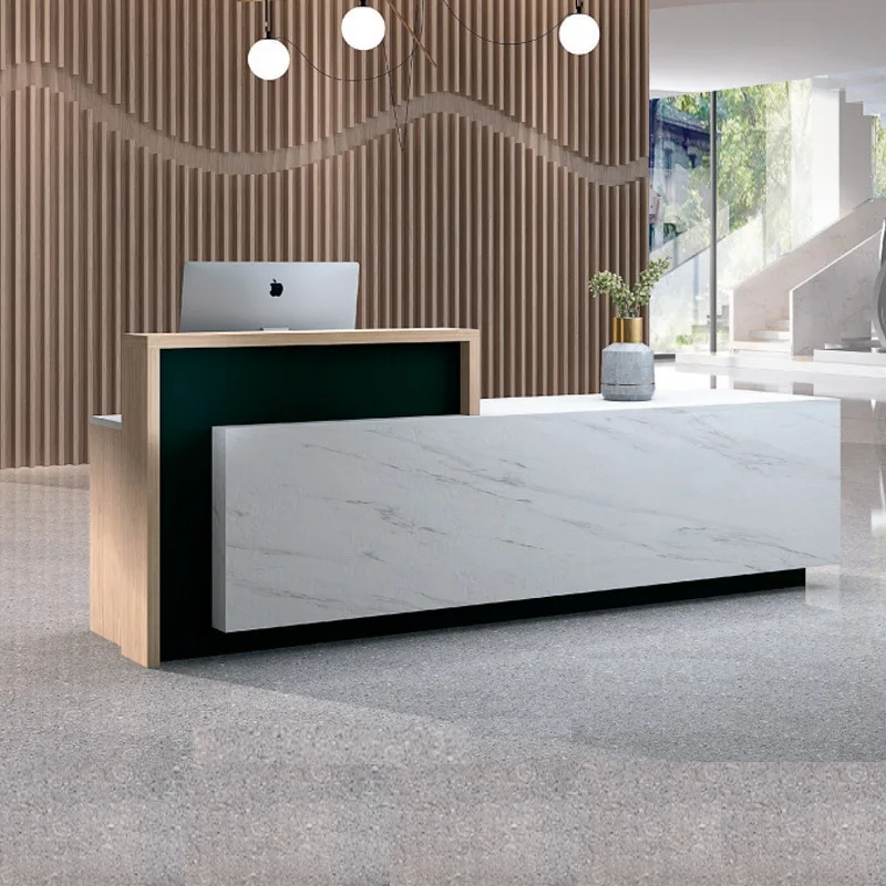 Front desk Reception desk Welcome desk Cashier bar Office  Non-painted