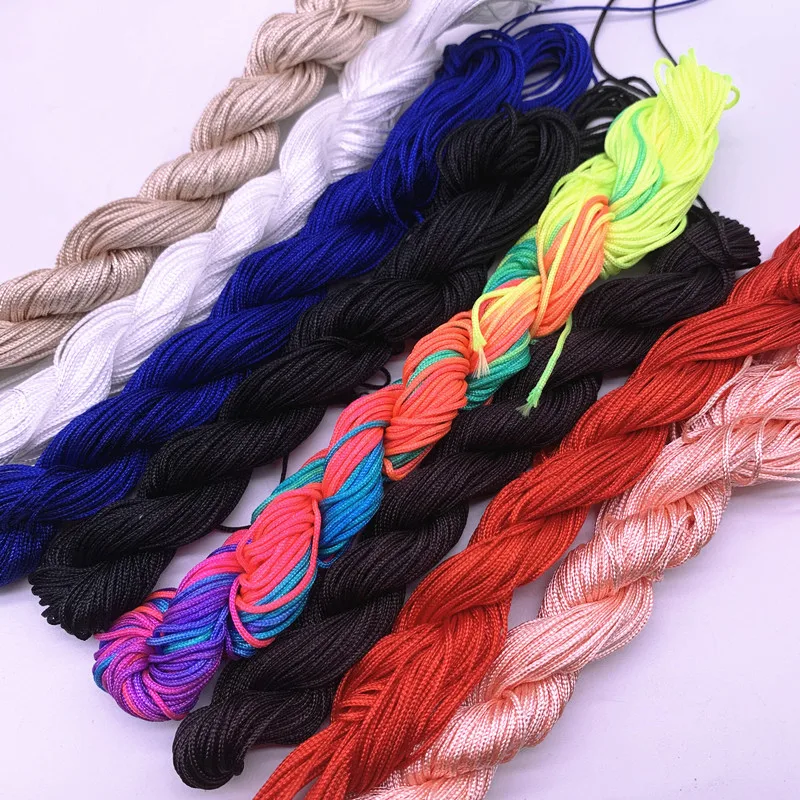 

20yards 1.0mm Nylon Cord Thread Chinese Knot Macrame Rattai Braided String for Jewelry Making DIY Tassels Beading For Shamballa