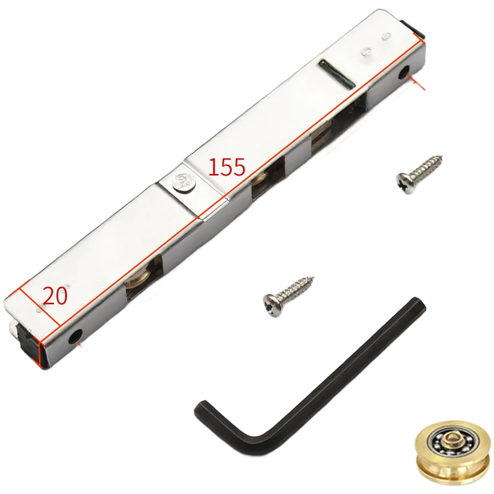Sliding Door Roller Heavy Duty Stainless Steel Pulley with Solid Brass and Ball Bearing for Effortless Door Glide