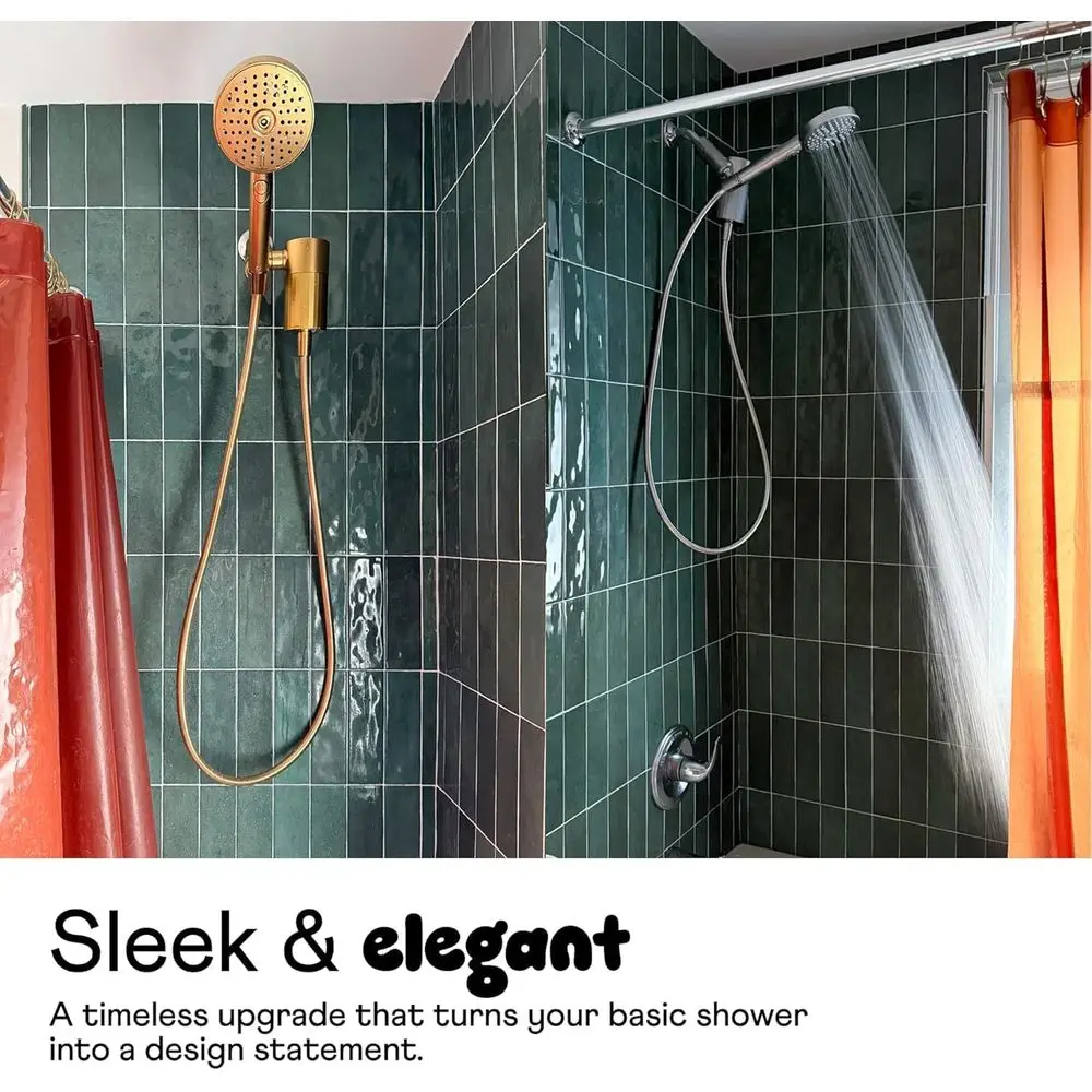 ฝักบัวแรงดันสูงพร้อมไส้กรอง Pink 70 Hose 3 โหมดการฉีดพ่นเพื่อสุขภาพผมและผิวที่ดี