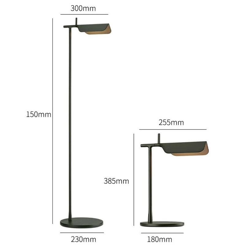 Nordic Minimalist Floor Lamps Modern Style Metal LED Rotatable Lamp Head Black White Standing Read Light Living Room Decoration