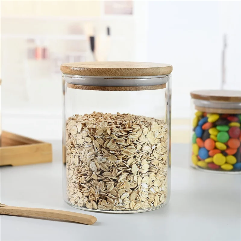 ภาชนะเก็บอาหารแก้วพร้อมฝาปิดขว - Food Storage Glass Containers Large บทวิจารณ์และราคา