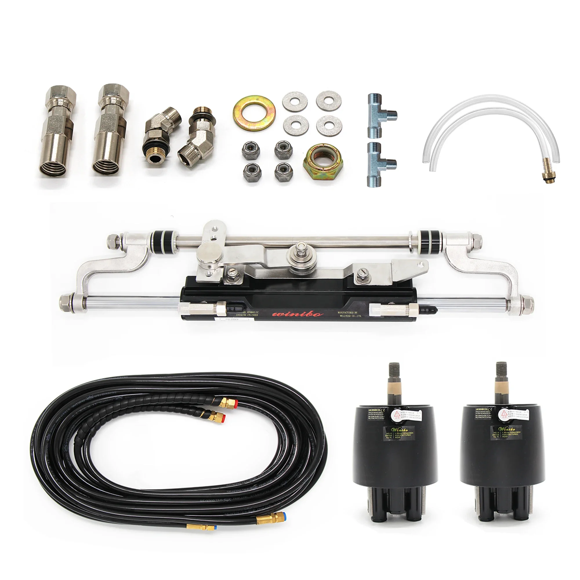 Winibo 300HP single cylinder hydraulic steering system for outboard ZA0350 marine supplies