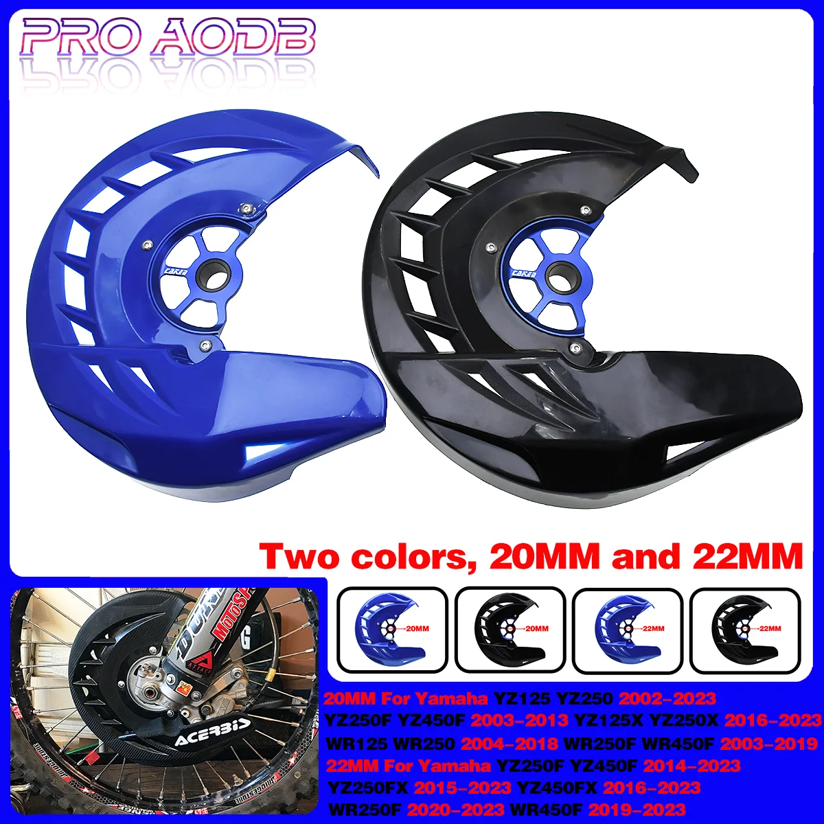 For Yamaha YZ125 YZ250 YZ250F YZ450F YZ250FX YZ450FX YZ125X YZ250X WR 125 250 250F 450F F Dirt bike Front Brake Disc Guard Cover