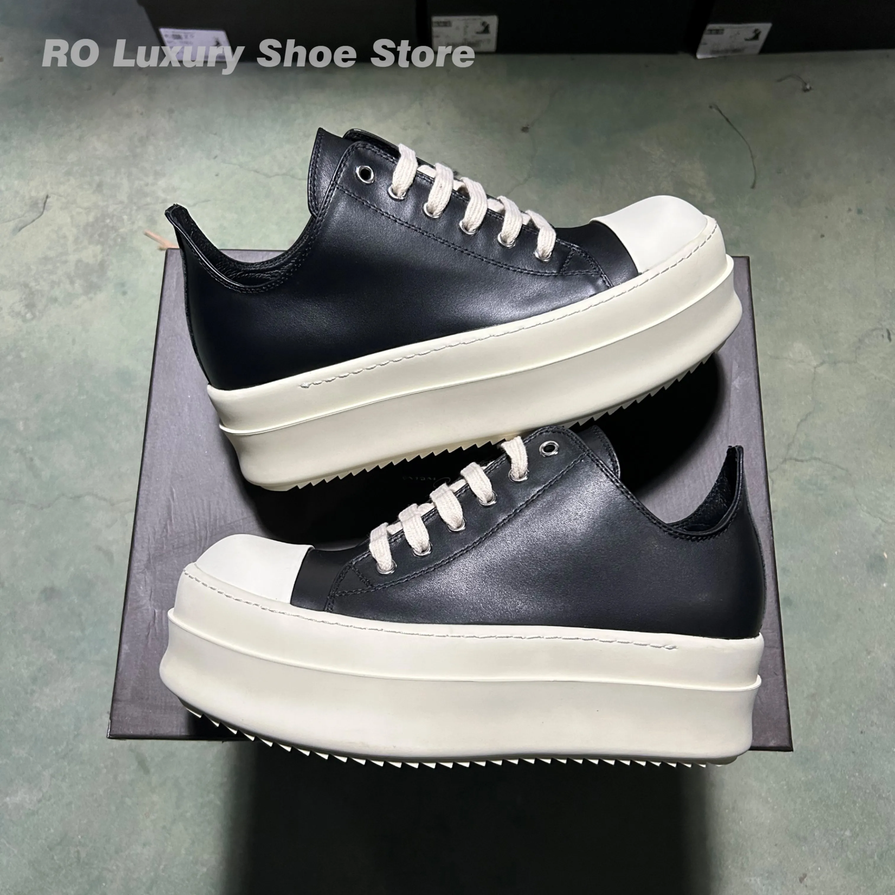 

Роскошные уличные мужские кроссовки на плоской подошве, классические черные туфли для девочек в стиле панк, дизайнерская женская обувь на платформе 6 см, уличная повседневная кожаная женская обувь