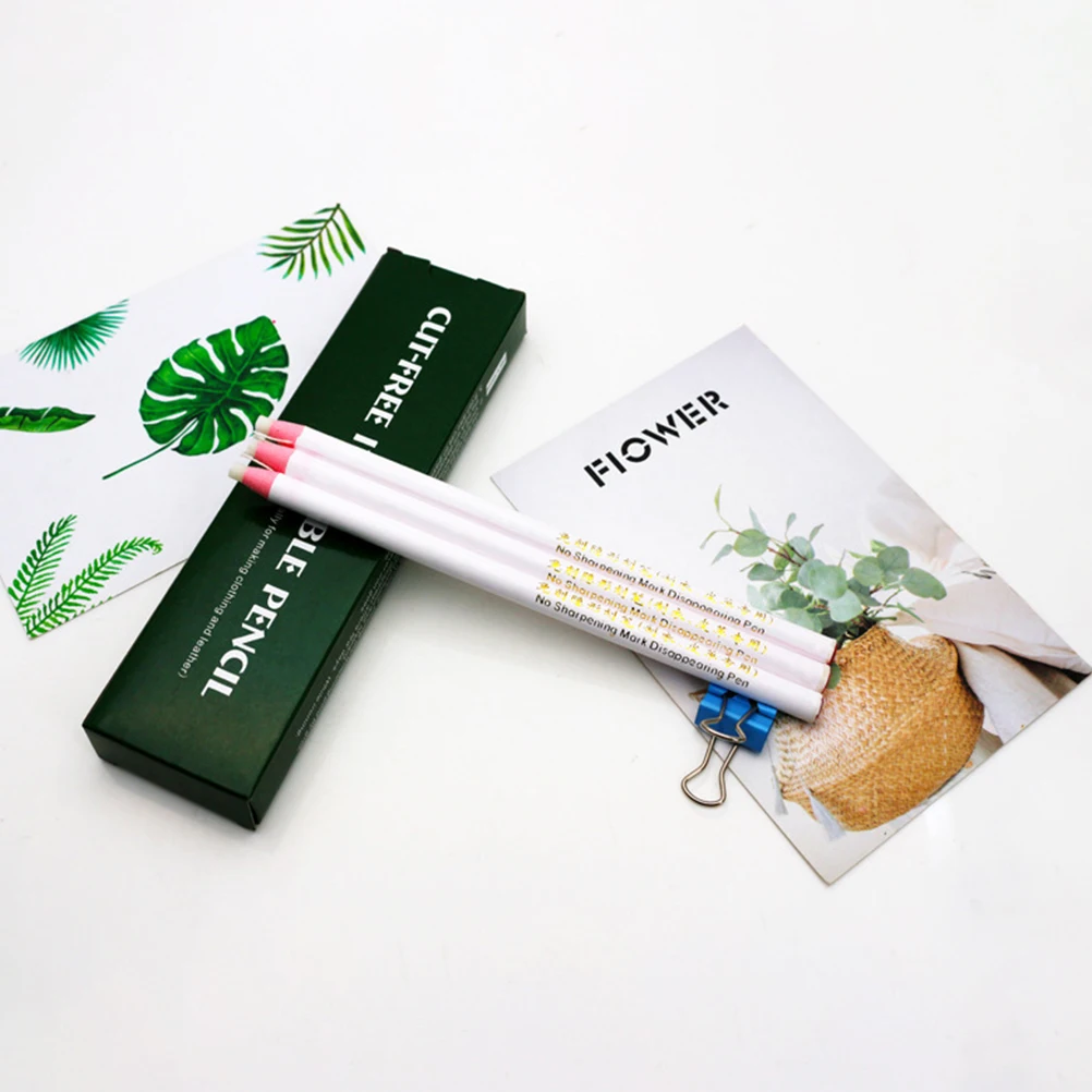 

White Pull Crayons High Temp Vanishing Pens Eco friendly Markers Tailors Sewing Tools Plastic Thread Machine Drawing