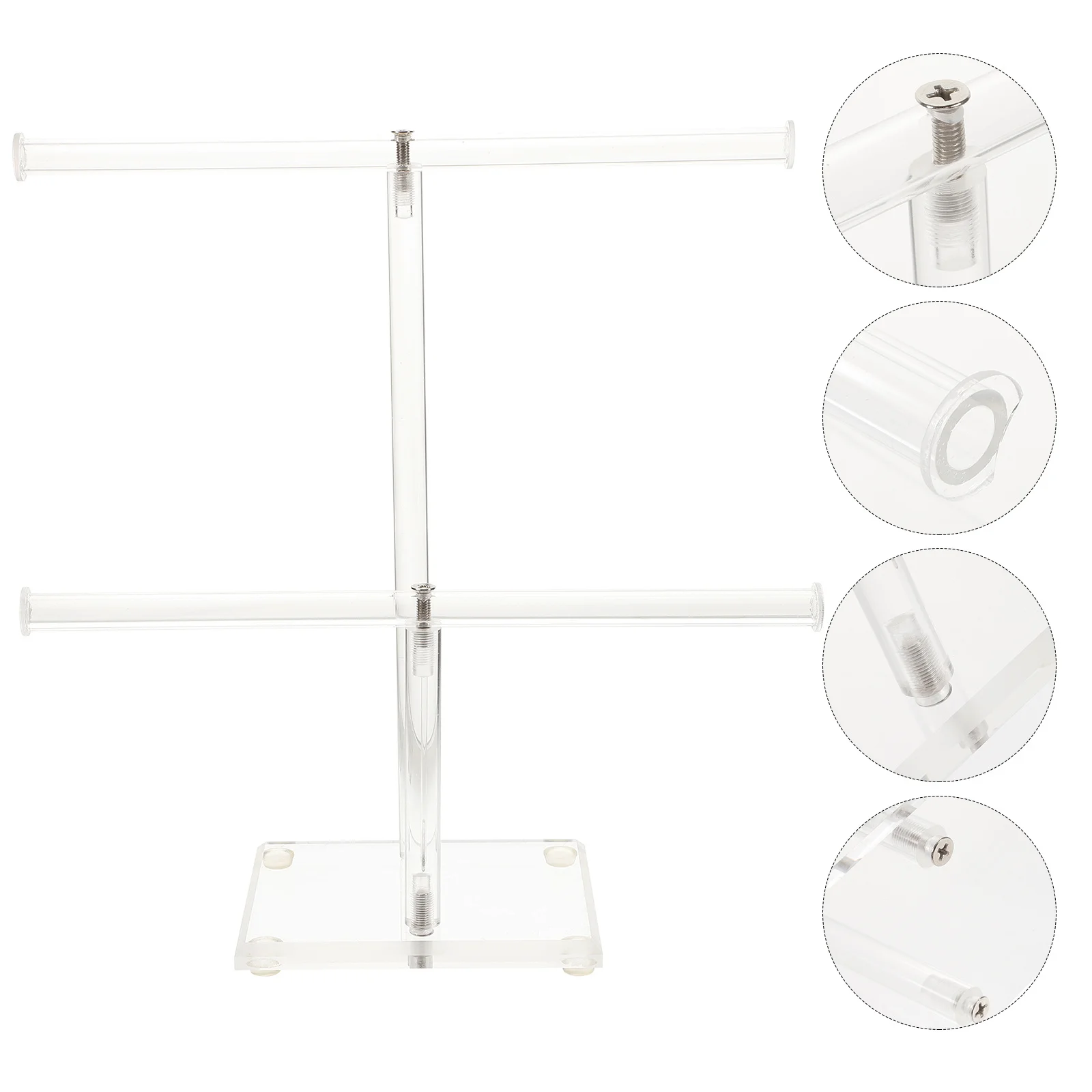 

Акриловая подставка для ювелирных изделий, многофункциональный органайзер для браслетов для часов, кольцо, ожерелье, держатель для дисплея, стеллаж для хранения, декоративная Т-образная форма