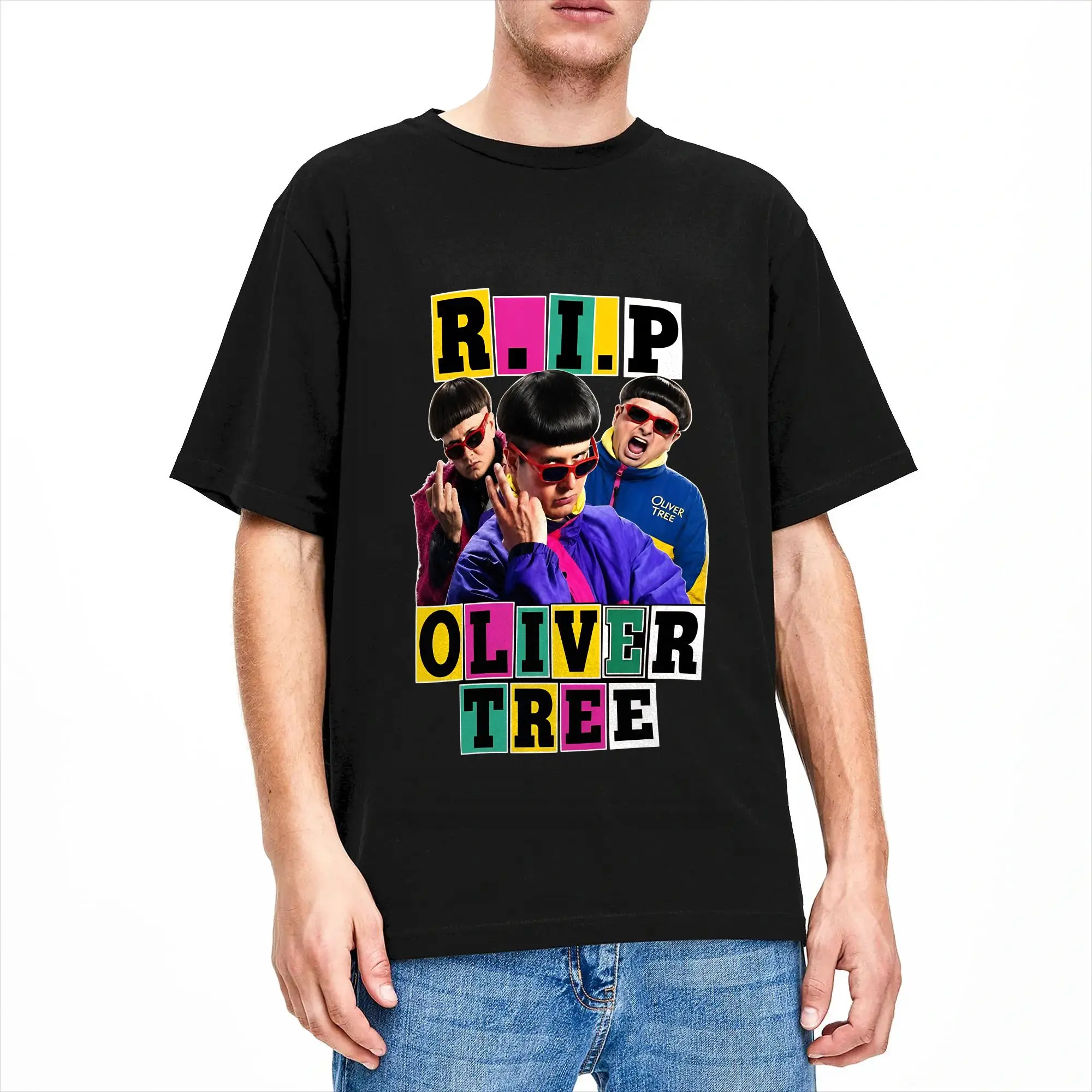 Oliver Tree Rest In Peace 1993 to 2026 Cotton T-Shirt For Man Summer  Vintage T Shirts Trendy Cool Tee Shirt Oversized Clothing