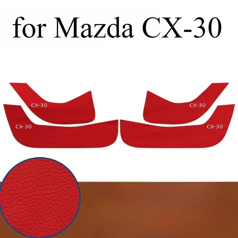 

Door Kick Guards for Mazda CX-30, Mazda 3, CX-4, CX-5, Mazda 6 2013-2025 – Premium Leather Protective Trim