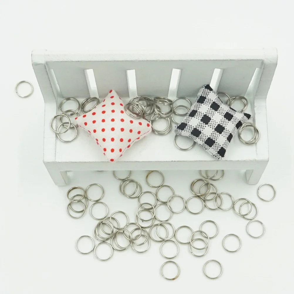

100pcs Split Rings 10mm External Diameter Stainless Steel Key Chain Rings for Making Crafts split key ring