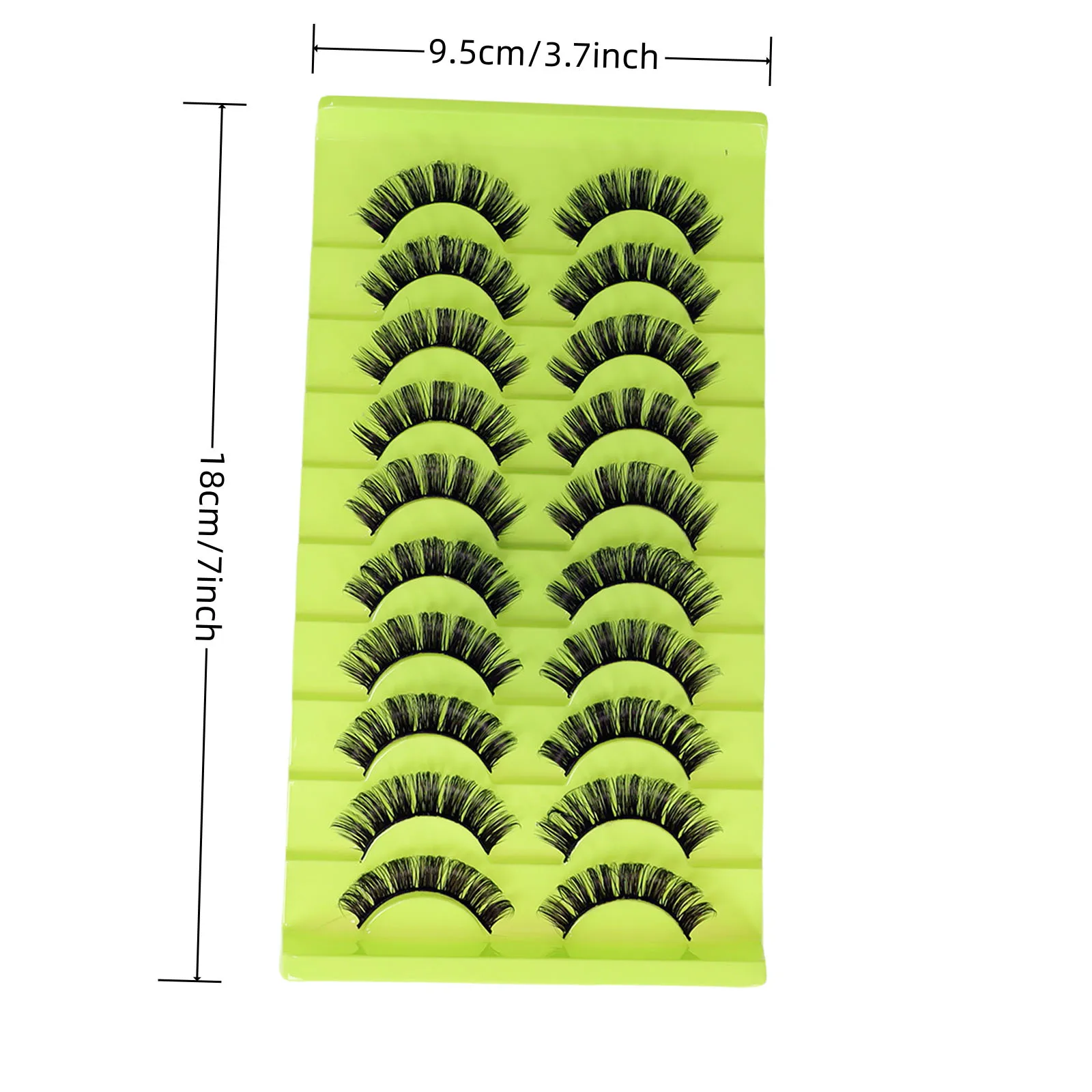 10 أزواج من أدوات تجعيد الرموش الصناعية الروسية، شعر كثيف ثلاثي الأبعاد