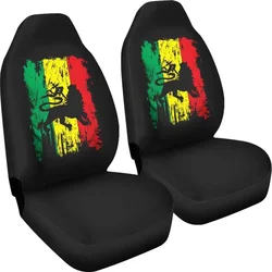 Rasta Flag Rastafarian Faith Jah Bless Earthstrong Lion of Judah Praise Car Seat Covers Seat Protector Auto Seat Covers