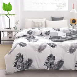 Simple Microfiber Duvet Cover Soft Comfort Quilt Cover Single Double Queen King Size Bedclothes Comforter Case Home Decoration