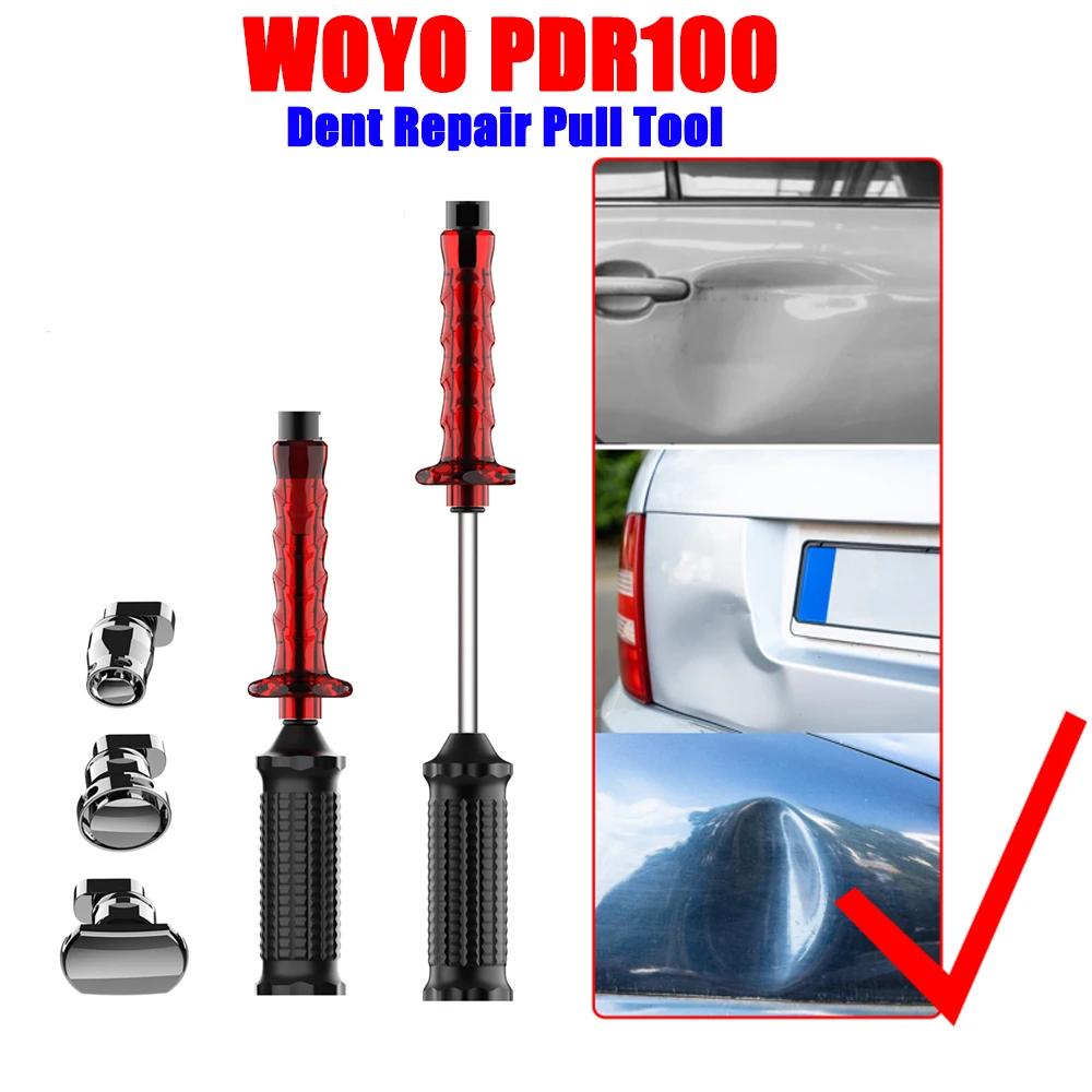 

WOYO PDR100 Slide Hammer Dent Puller with Tabs Set Car Dent Repair Tools Reusable Slide Hammer Tools PDR Kits