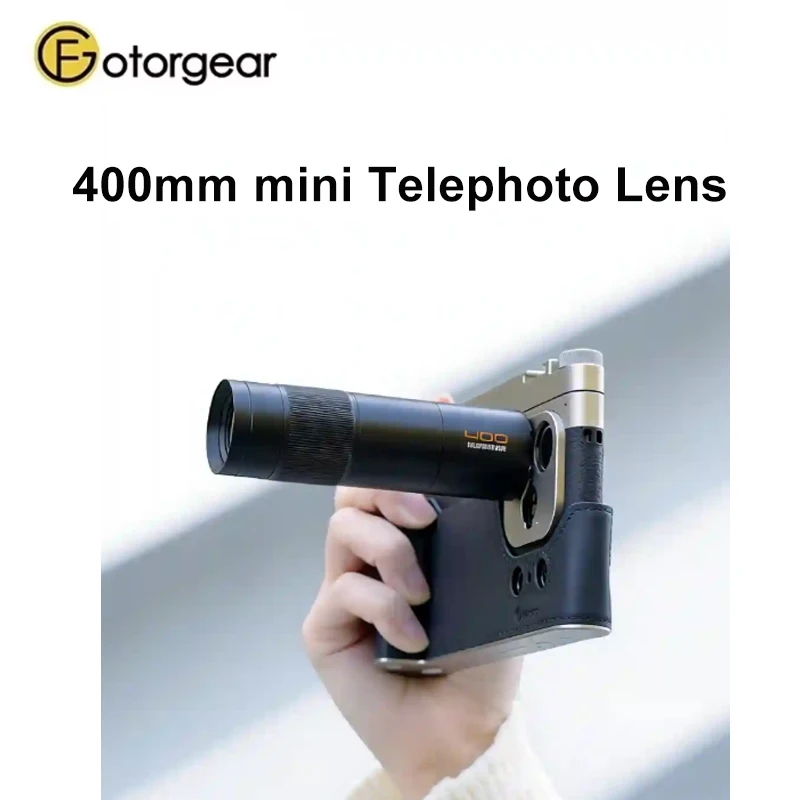 Fotorgear 400mm Telephoto Lens Phone Lens Built-in iOS Anti-shake with Universal Lens Clip 17mm or T Mount Thread for iphone 17