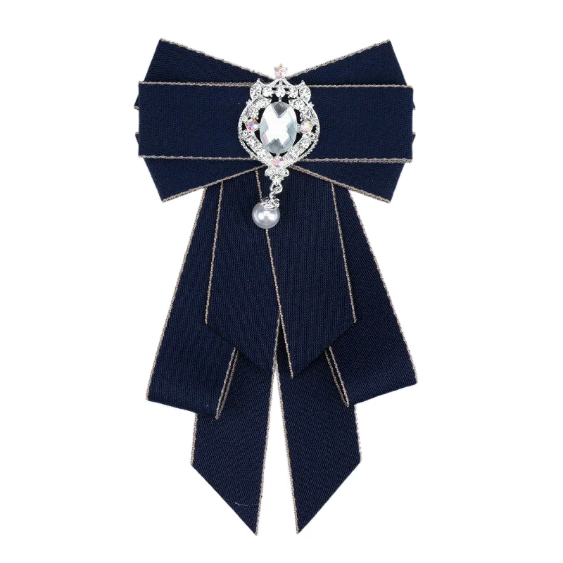 Heiße Schule Mädchen Junge Elegante Klassische Retro Große Fliege Krawatte Strass Corsage Bowtie Krawatte Geschenke für Frauen Formale Krawatten – Detail 11