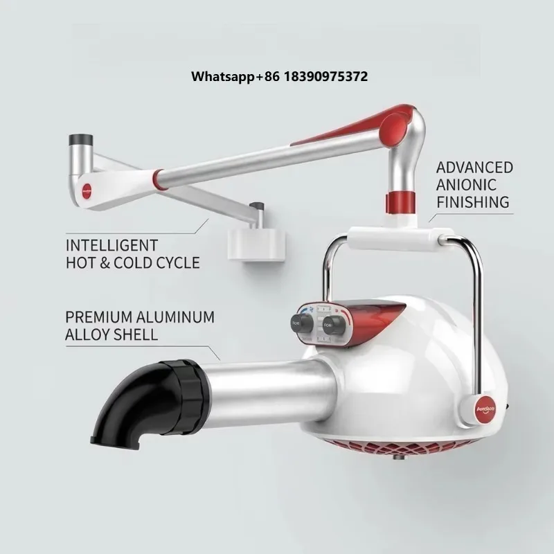 PWD-919P Wall-Hanging Pet Dryer | Professional Aluminum Alloy Shell Finishing Dryer with Hot & Cold Cycle