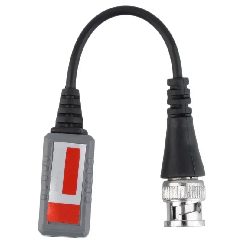 جهاز إرسال واستقبال فيديو سلبي بقناة واحدة لـ Balun، كابل CAT5، موصل BNC CCTV، لون أسود، متين