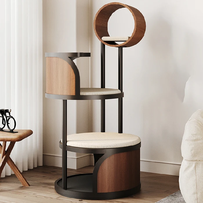 Bespoke Human-Feline Co-Living: Solid Hardwood Climber & Heated Sanctuary - Washable Design Furniture