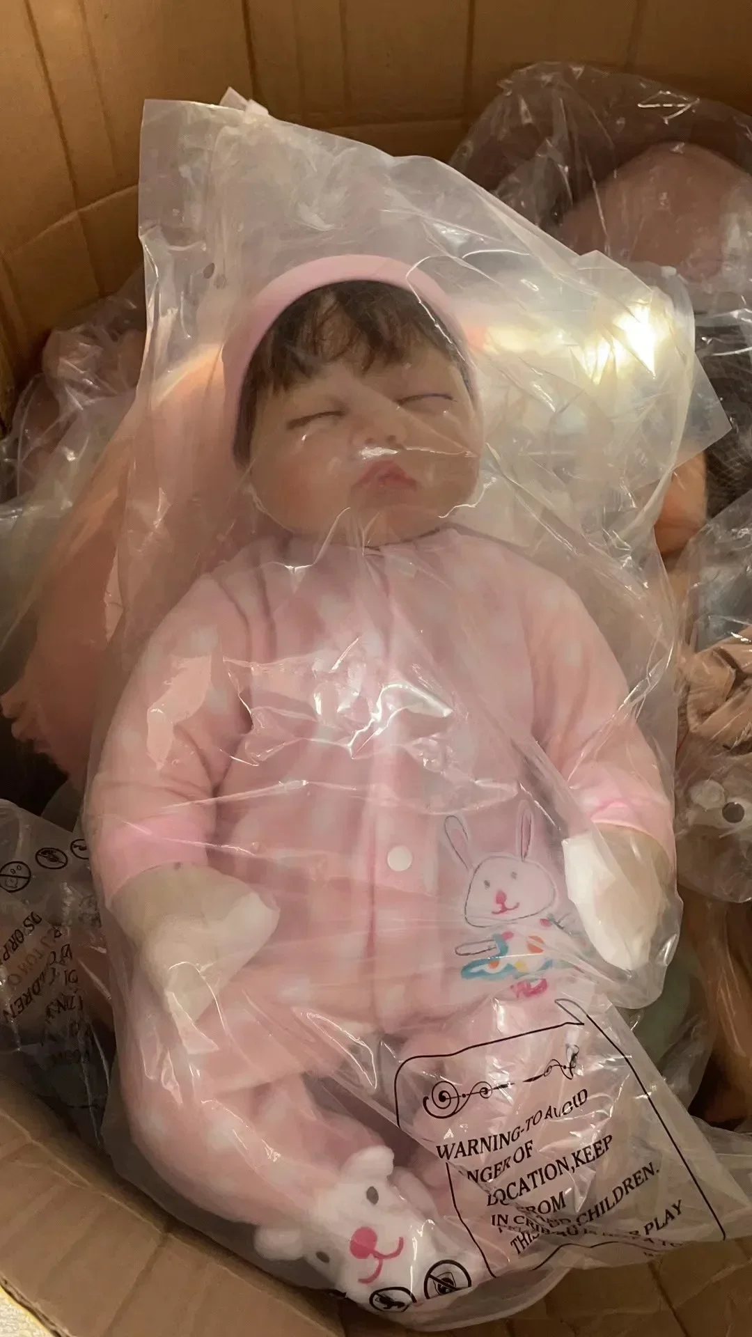 55CM Bebe Reborn Sleeping Baby Doll Realistic Same As Photo Lifelike Soft Silicone Real Touch Rooted Hair Collection Dolls