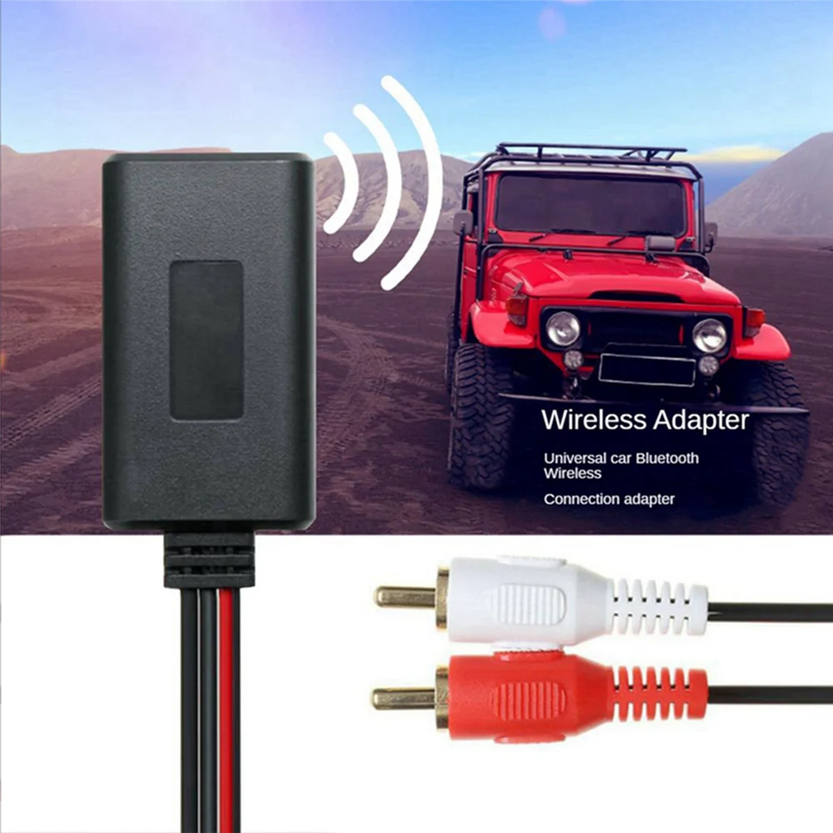 Adaptador Universal RCA USB para coche, receptor inalámbrico Bluetooth, dispositivo de Audio multimedia para el hogar, Cable de Audio, 4 Uds.