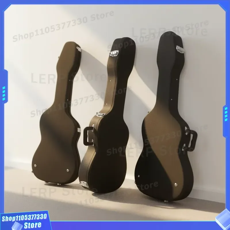 Wholesale Custom Wooden Hard Case for Electric Guitar Premium Leather Instrument Bag Durable Protection Shell for Musicians