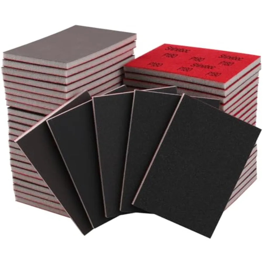 20 Pcs 3 x 4 Inch 180-3000 Grit Sanding Sponge Set, Ultra Fine Sanding Sponges Pads, Soft Foam Hand Sander Block Wet Dry Sandpa