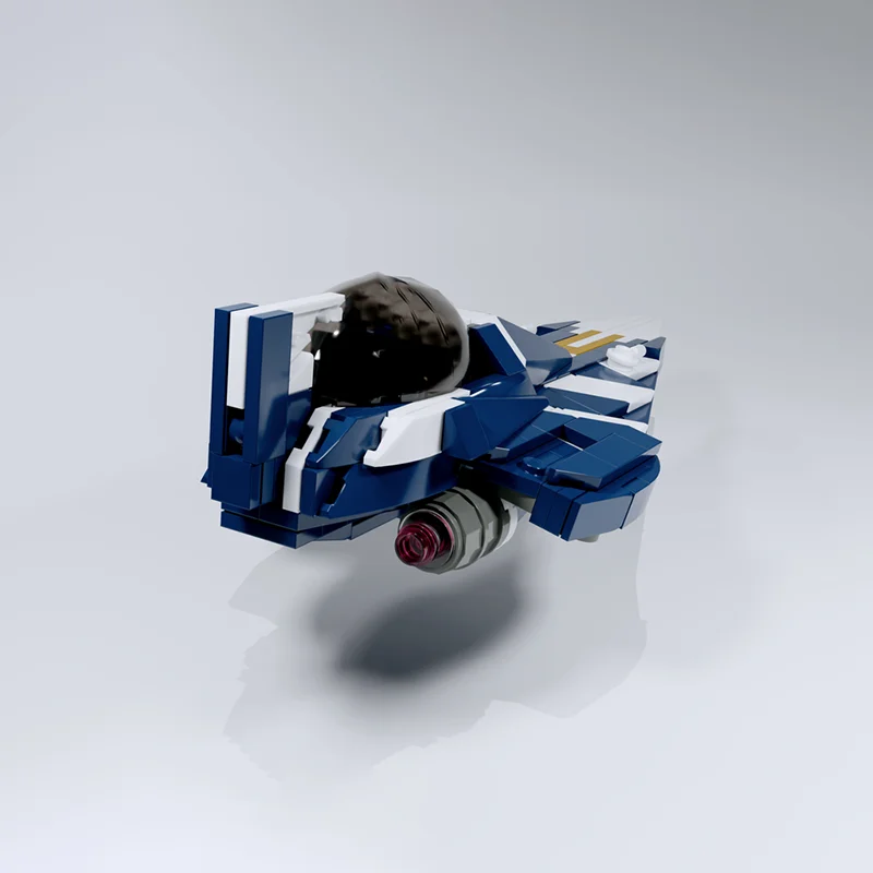 252 stücke MOC Plo Koon S Delta 7 Starfighter Minifig Star Battle Modell Spielzeug Gebäude Weihnachten Geschenk Blöcke Architektur Bildung