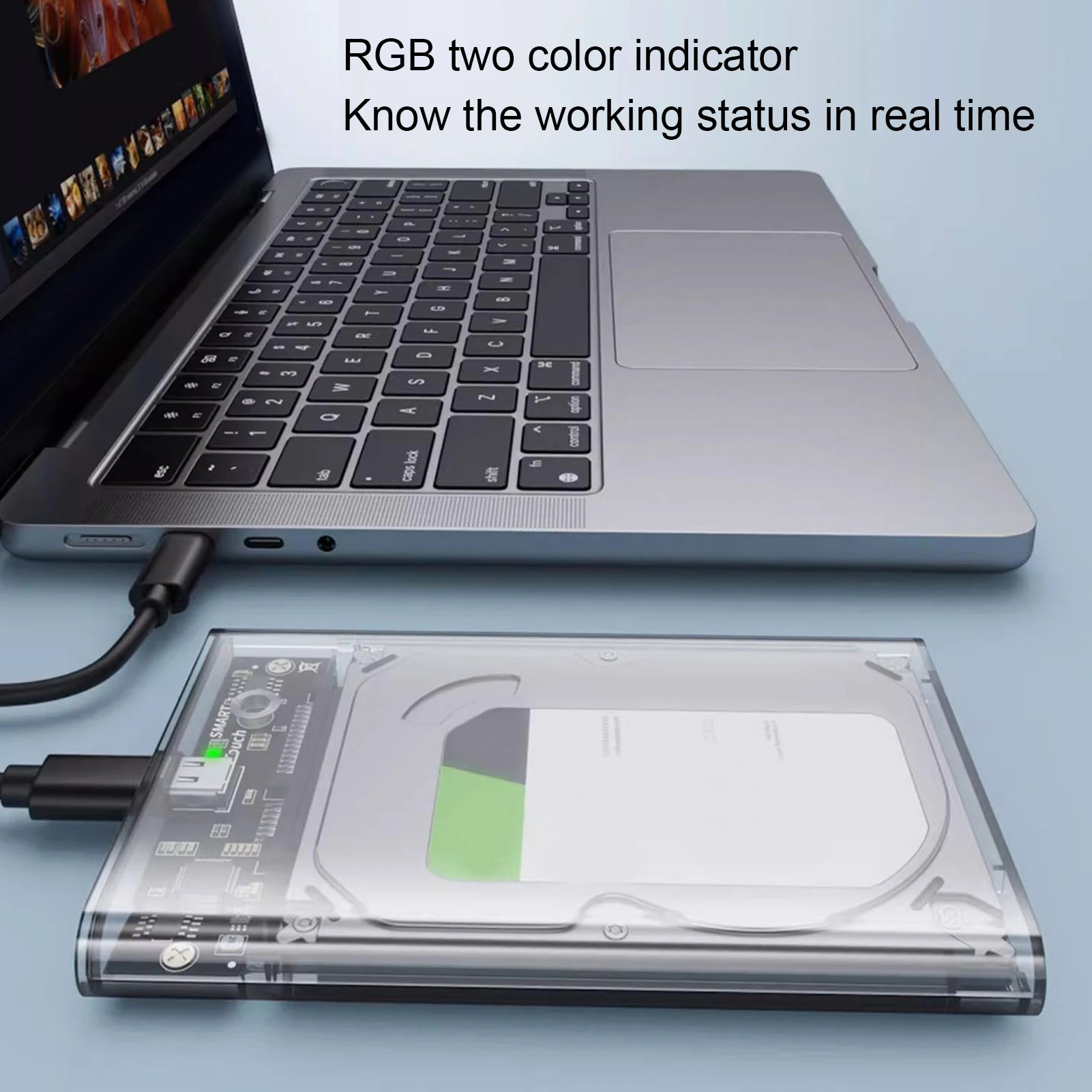 

RTL9201R USB внешний жесткий диск 2,5 дюйма емкостью 8 ТБ 5 Гбит/с универсальный последовательный ATA SSD-корпус с быстрой передачей