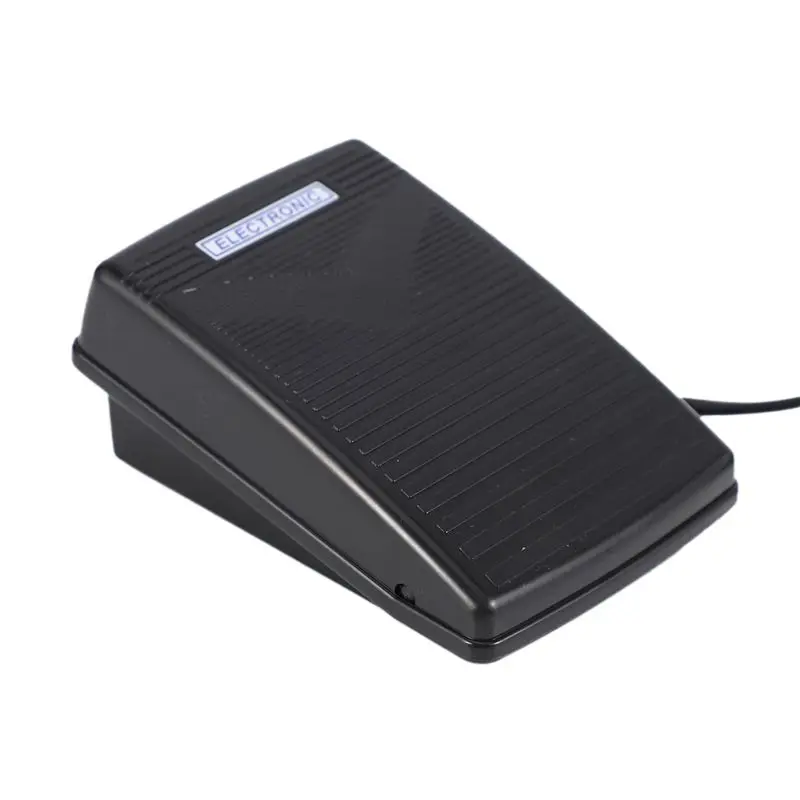 PERFECT MODERN 3X Home Sewing Machine Foot Control Pedal With Power Cord Pedal Control Eu Plug 200-240V Black
