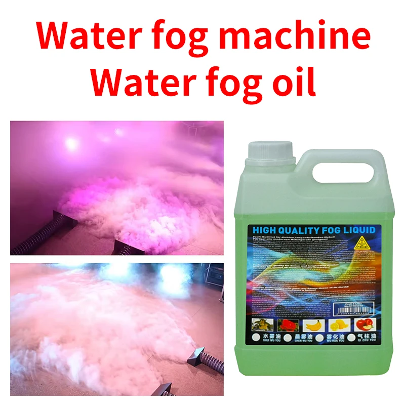 Olio di fumo a base d'acqua per nebbia d'acqua liquido/fluido ad alta purezza 2L per macchina per nebbia di fumo d'acqua per effetti scenici