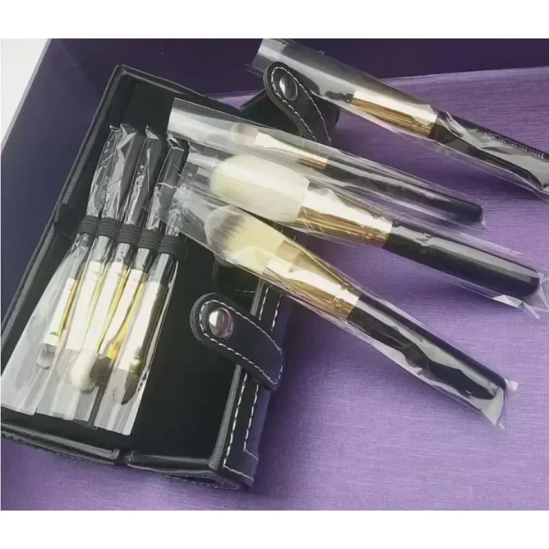Bonne vente marque 9 pièces ensemble marron professionnel cosmétique maquillage brosse Xj002